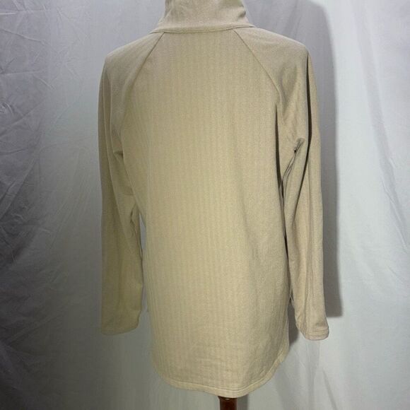 J McLaughlin Marisa PUllover Turtle/Funnel Neck top  sweater pockets Sz L - Picture 5 of 9